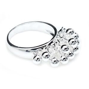Sterling Silver Filled Cluster Ring